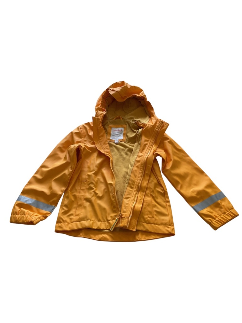 CAT & JACK Waterproof rain jacket with hood and reflective bands,